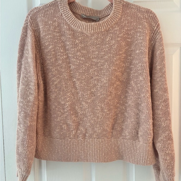 Everlane Cotton Linen Crew Neck Sweater in pale pink - Picture 1 of 8
